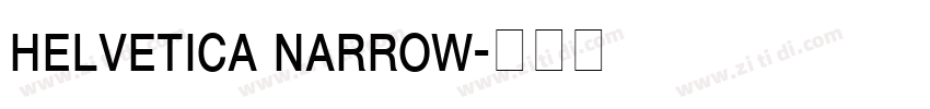 helvetica narrow字体转换